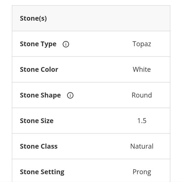 Genuine White Topaz Ring Platinum over Sterling Silver Sz 8! 😲 - Picture 11 of 12